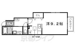 ポルト　グランデ 1階ワンルームの間取り