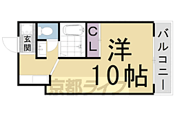 ＡＣメゾン紫野 3階2Kの間取り