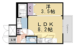 ファーストフィオーレ京都コーヴォ 1LDKの間取図画像