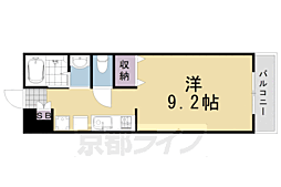 ヒルバレイ 1Kの間取図画像