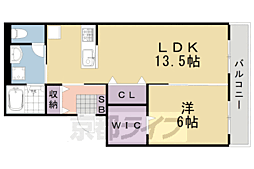 プレミール 1LDKの間取図画像