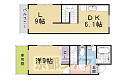 エンバーカーズ天神 1LDKの間取図画像