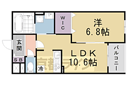 ヴェールフォンセ 1LDKの間取図画像
