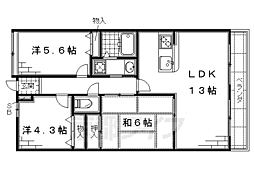 ソブレ京都伏見 3LDKの間取図画像