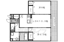 サンフェリーチェA 2LDKの間取図画像