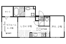 セジュール西賀茂 1SLDKの間取図画像