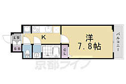 ファステート京都洛南エリーゼ 1Kの間取図画像