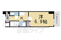 EsTRUTH KYOTO 1Kの間取図画像