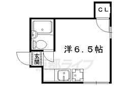 ヴィラ鈴木 ワンルームの間取図画像