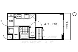ブライトマーチタナカ 1Kの間取図画像