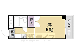 モードコージー 1Kの間取図画像
