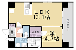 ベラジオレガシー京都河原町2 1LDKの間取図画像