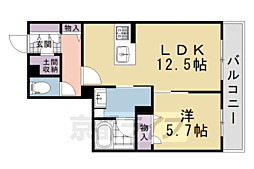 グランメゾン ヒラキ 1LDKの間取図画像