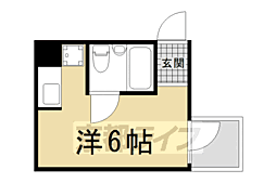 リエス東堀川 ワンルームの間取図画像