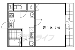 メゾン・マリゼッタ1 1Kの間取図画像