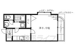 メゾンラコンテ 1Kの間取図画像