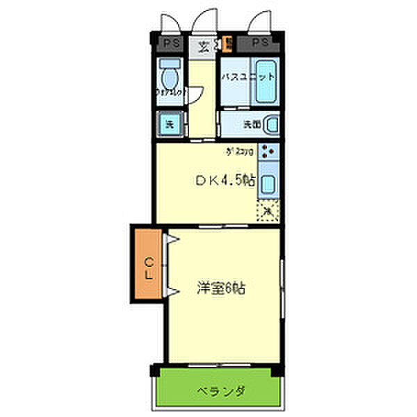 大阪府羽曳野市野々上2丁目(賃貸マンション1DK・2階・33.32㎡)の写真 その2