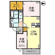 フルール 102 ｜ 大阪府柏原市古町3丁目（賃貸アパート2LDK・1階・58.37㎡） その2