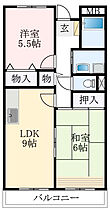 グランバレー  ｜ 大阪府羽曳野市樫山（賃貸マンション2LDK・2階・50.00㎡） その2