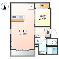 大阪府松原市高見の里3丁目（賃貸マンション1LDK・3階・35.67㎡） その2