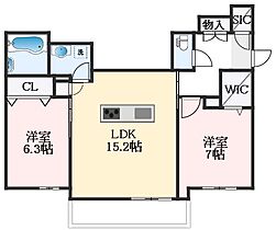 大阪府堺市北区蔵前町3丁（賃貸マンション2LDK・1階・66.40㎡） その2