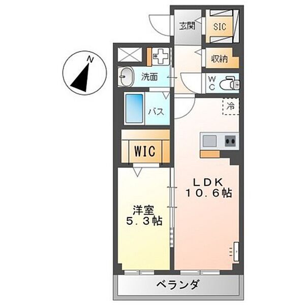 メゾンさくら緑井 301｜広島県広島市安佐南区緑井6丁目(賃貸マンション1LDK・3階・45.18㎡)の写真 その2