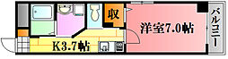 Casa&Michiroom戸坂桜上 1Kの間取図画像
