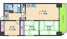 エスパシオ21  ｜ 大阪府大阪市北区中津7丁目（賃貸マンション3LDK・9階・62.80㎡） その2