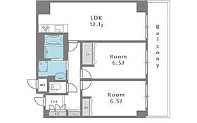 レジディア西天満  ｜ 大阪府大阪市北区西天満3丁目3-21（賃貸マンション2LDK・6階・58.65㎡） その2