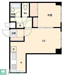 日神パレステージ東長崎 1LDKの間取図画像