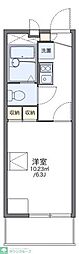 レオパレスQUATRE 1Kの間取図画像