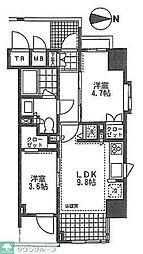 プライムアーバン池袋 2LDKの間取図画像