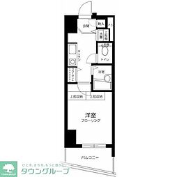 グランヴァン池袋西 1Kの間取図画像