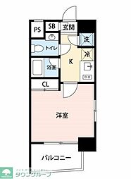 スカイコート池袋西壱番館 1Kの間取図画像