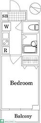 CQレジデンス練馬赤塚 1Kの間取図画像