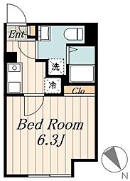 Maison Clair　練馬高野台 3階1Kの間取り