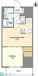 スコレサイト池袋 1002 10階1LDKの間取り