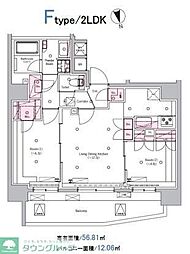 SYFORME ITABASHI III 2LDKの間取図画像