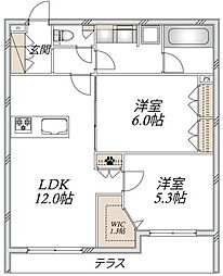間取図画像 2LDK