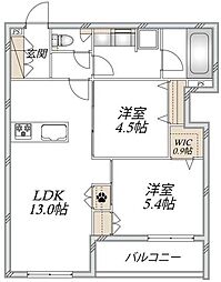 間取図画像 2LDK