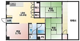 ネオライフマンション高槻  ｜ 大阪府高槻市宮田町3丁目（賃貸マンション3LDK・1階・57.55㎡） その2