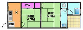 コーポ真田  ｜ 大阪府高槻市氷室町1丁目（賃貸アパート2K・1階・33.00㎡） その2