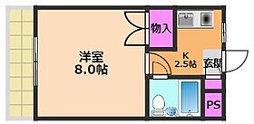 アンフィニィ芥川  ｜ 大阪府高槻市芥川町3丁目（賃貸マンション1K・3階・20.50㎡） その2