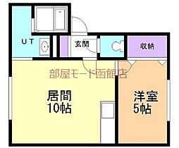 Canal85 102 ｜ 北海道函館市北浜町2-24（賃貸アパート1LDK・1階・35.80㎡） その2