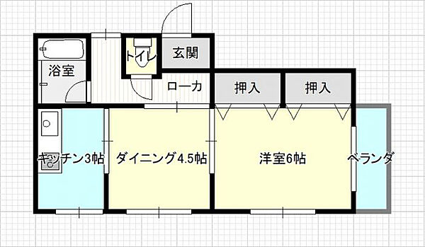 福岡県久留米市小頭町(賃貸アパート1DK・3階・31.52㎡)の写真 その2