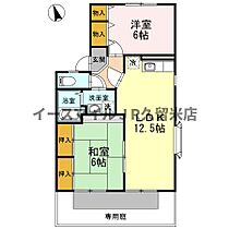 福岡県久留米市小森野3丁目2-17（賃貸アパート2LDK・1階・57.93㎡） その2