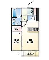 Ｐremiage久留米学園通 101 ｜ 福岡県久留米市津福今町277-1（賃貸アパート1LDK・1階・33.63㎡） その2