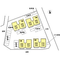 アクール　C棟 206号 ｜ 福岡県久留米市江戸屋敷2丁目29-30（賃貸アパート2LDK・2階・62.10㎡） その3