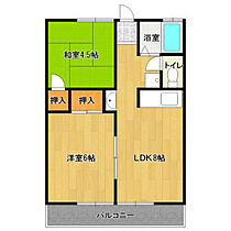 福岡県久留米市南2丁目18-14（賃貸アパート2LDK・1階・42.00㎡） その2