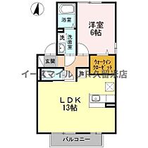 福岡県久留米市藤光1丁目12-6（賃貸アパート1LDK・2階・45.39㎡） その2